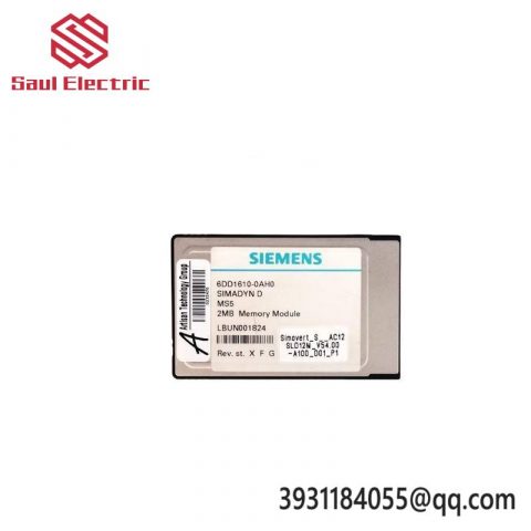 Siemens 6DD1610-0AH0 SIMADYN D Memory Submodule
